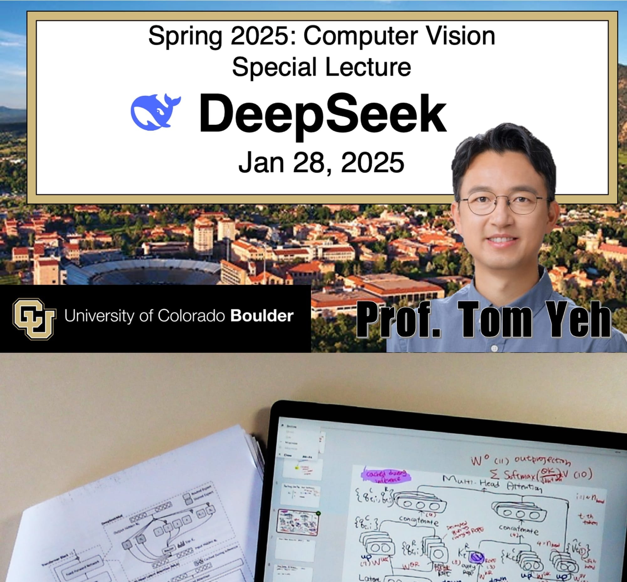 CU-Boulder prof Tom Yeh offers free, public Zoom on how DeepSeek works